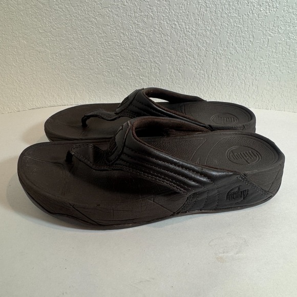 FitFlop Walkstar Brown Sandals  Toe Post Thongs Womens 7‎ - Picture 12 of 16